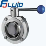 Welded butterfly valve with Gear Handle 