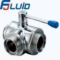 Three way ball valve